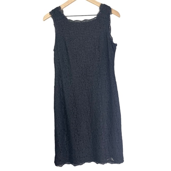 Adrianna Papell Women’s Black Lace Sleeveless Midi Dress - Picture 2 of 5